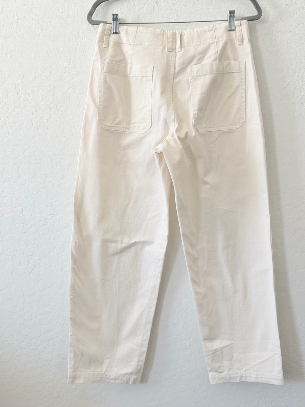 Madewell Off-White Straight Leg Trousers - Picture 2 of 7